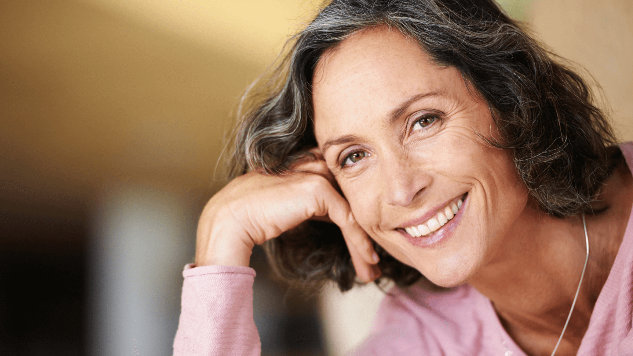 woman smiling